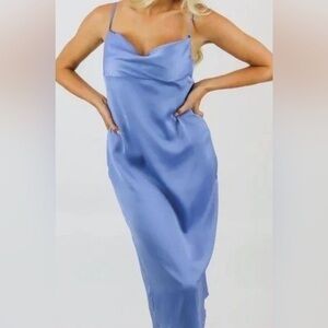 WeWoreWhat Silk Charmeuse Cowl Midi - NWT